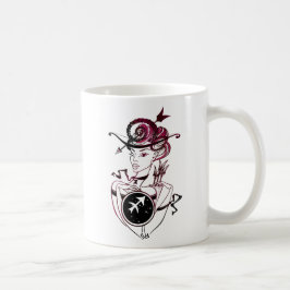 Sagittarius Art Deco Dam Kaffemugg