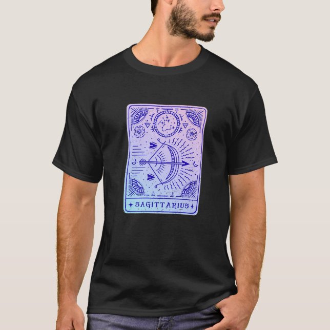 Sagittarius Astrology T Shirt (Framsida)