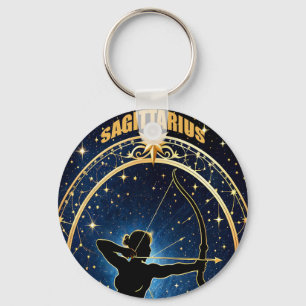 Sagittarius astrology-tecken nyckelring