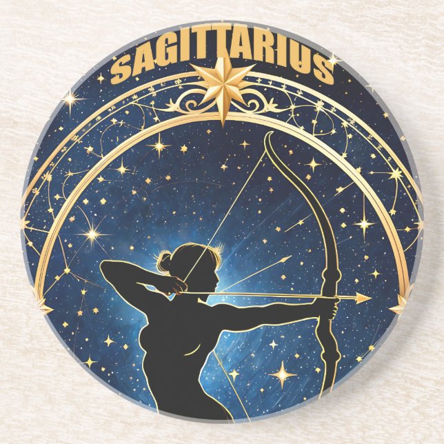Sagittarius astrology-tecken underlägg (Framsidan)
