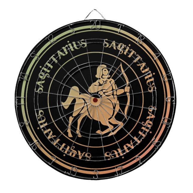 Sagittarius Astrology Zodiac d1 Dartboard Piltavla (Framsidan)