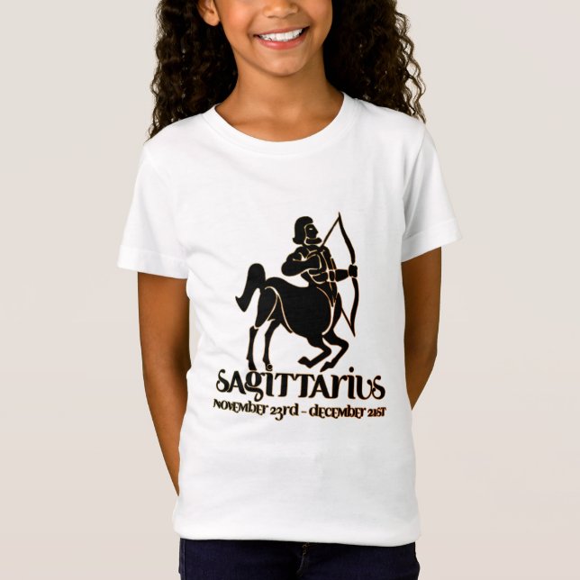 Sagittarius Astrology Zodiac d1b T-Shirt (Framsida)