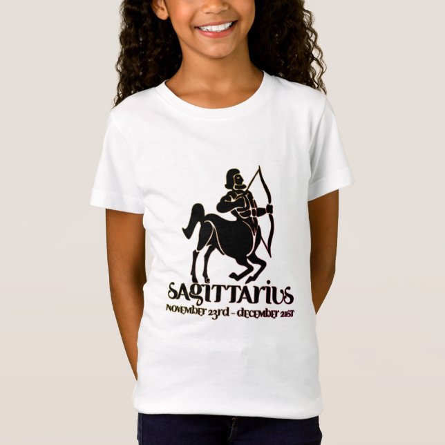 Sagittarius Astrology Zodiac d3b T-Shirt (Framsida)