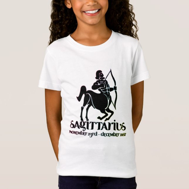 Sagittarius Astrology Zodiac d5b T-Shirt (Framsida)