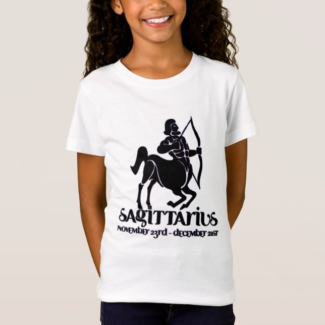 Sagittarius Astrology Zodiac d6b T-Shirt (Framsida)