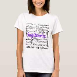 Sagittarius Astrology Zodiac Horoscope Collage T Shirt