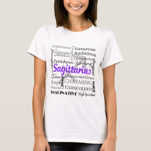 Sagittarius Astrology Zodiac Horoscope Collage T Shirt