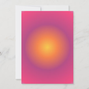 Sagittarius Aura Gradient Zodiac, Lila Gult Julkort