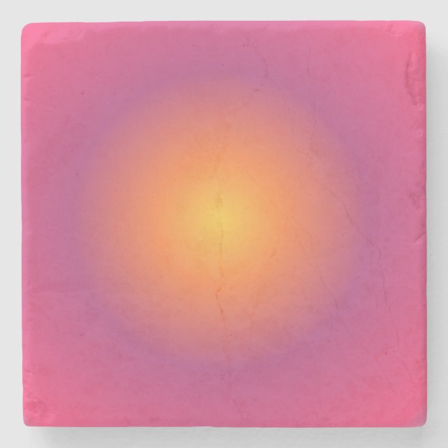 Sagittarius Aura Gradient Zodiac, Lila Gult Stenunderlägg (Framsidan)