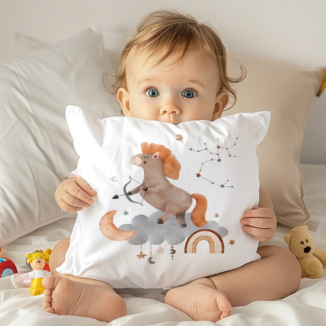 Sagittarius Baby Zodiac Nursery Pillow Kudde (Skapare uppladdad)