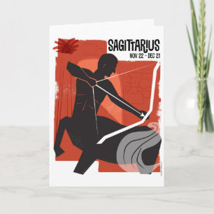 Sagittarius bågskyttzodiacen kort