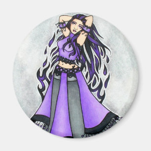 Sagittarius Belly Dancer Lila Magnet