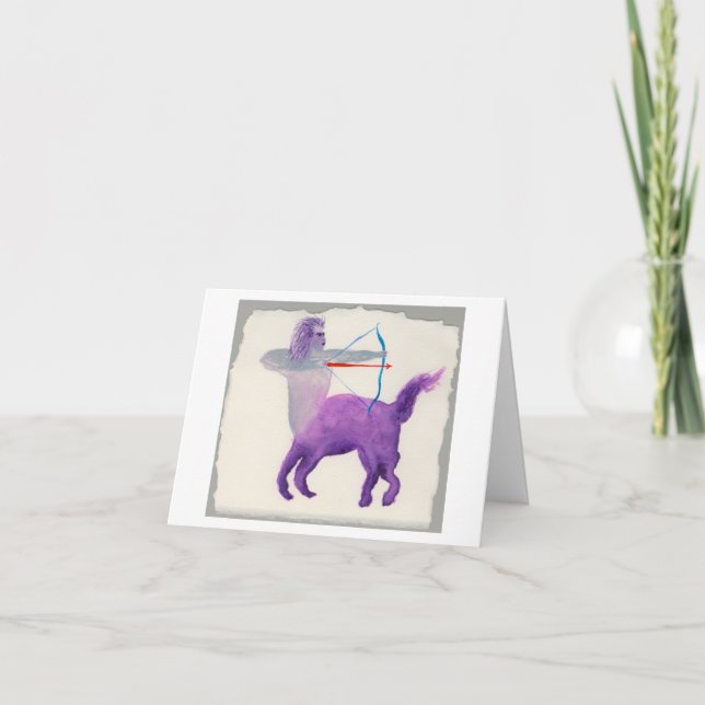 Sagittarius Birthday Kort (Framsida)