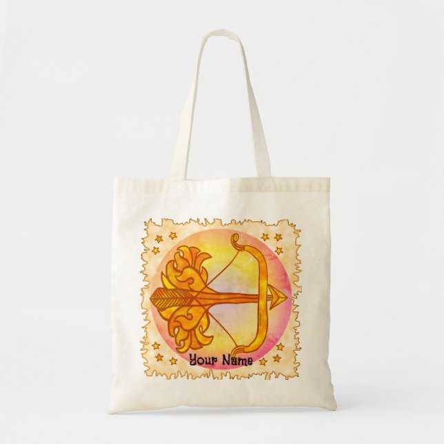 Sagittarius Birthday tote bags Tygkasse (Framsidan)
