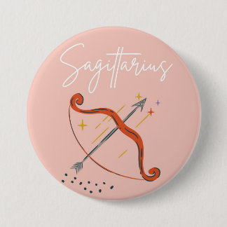 Sagittarius button badge knapp
