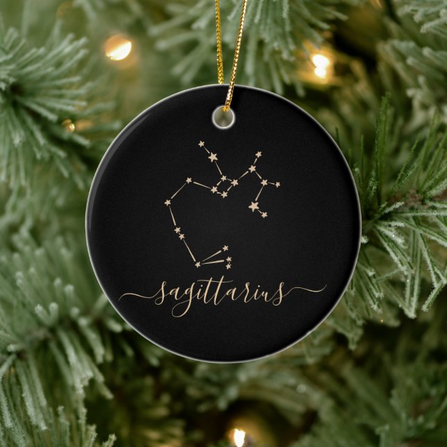 Sagittarius Constellation Ceramic Ornament (Träd)