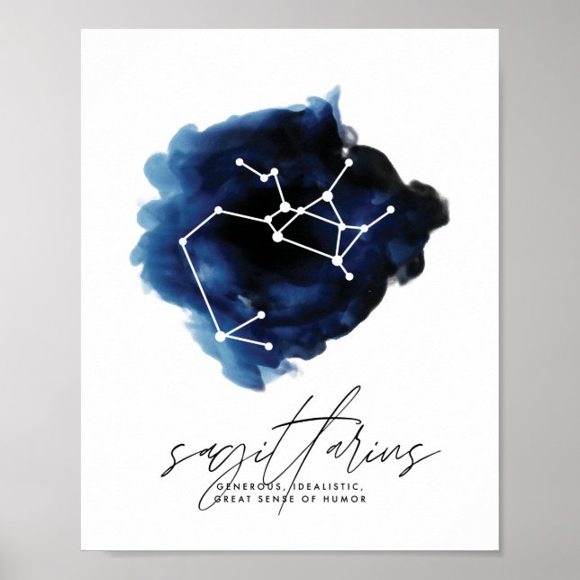 Sagittarius Constellation Character Traits Poster (Framsidan)