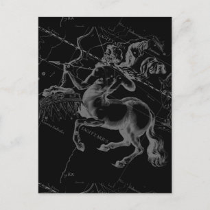 Sagittarius Constellation Classy Hevelius Engaking Vykort