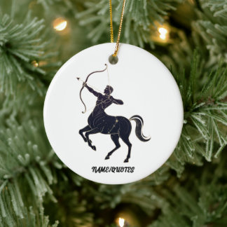 Sagittarius Constellation Line Art – Cosmic Zodiac Julgransprydnad Keramik