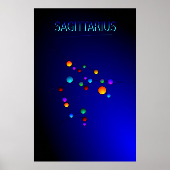Sagittarius Constellation Poster (Framsidan)