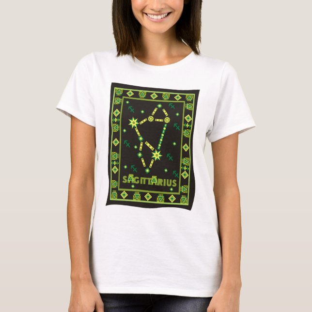 Sagittarius Constellation T-shirt (Framsida)