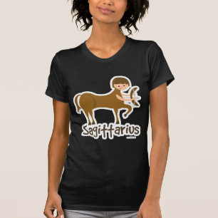 Sagittarius Cute Archer Astrology Tecknad Sign T Shirt