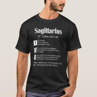 Sagittarius Definition Funny T Shirt