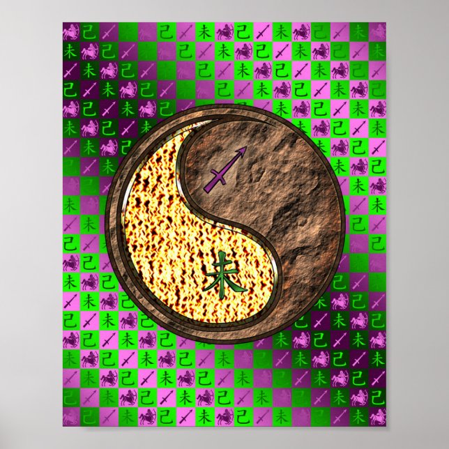 Sagittarius & Earth Goat Poster (Framsidan)