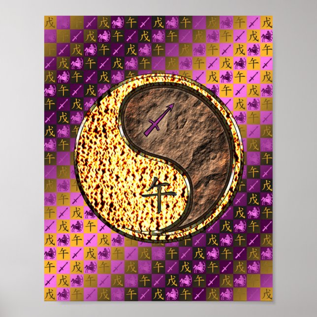 Sagittarius & Earth Horse Poster (Framsidan)