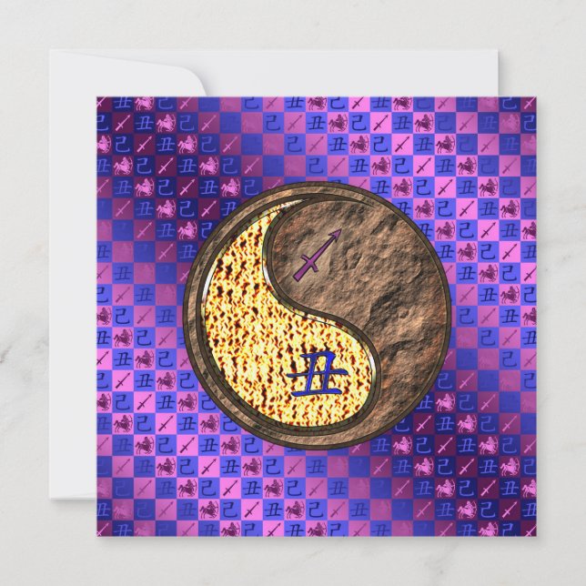 Sagittarius & Earth Ox Kort (Framsida)