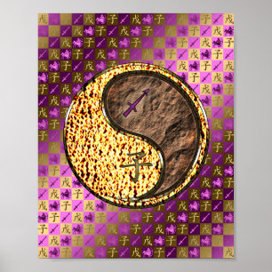 Sagittarius & Earth Råtta Poster