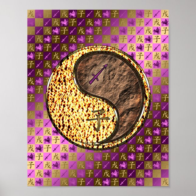 Sagittarius & Earth Råtta Poster (Framsidan)