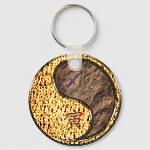 Sagittarius & Earth Tiger Nyckelring