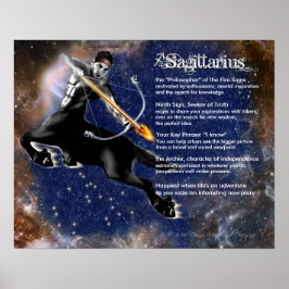 Sagittarius-egenskaper Poster