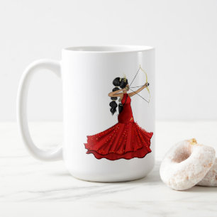 Sagittarius Female Goddess - Anpassningsbar Birthd Kaffemugg