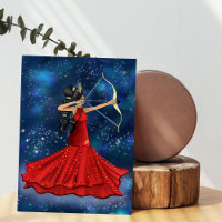 Sagittarius Female Goddess Mode Illustration