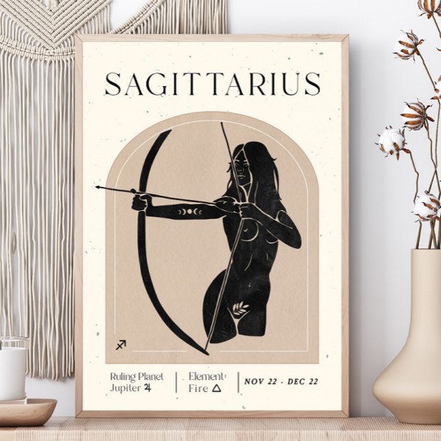 Sagittarius Feminine Zodiac Poster (Skapare uppladdad)