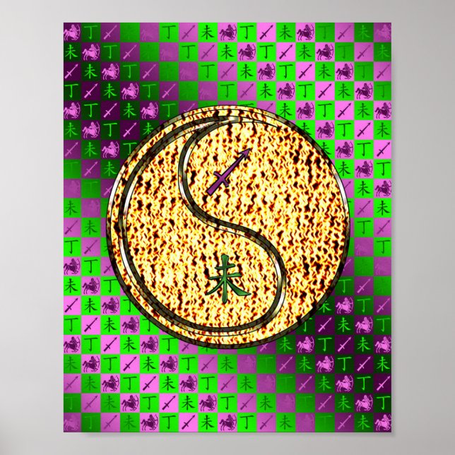 Sagittarius & Fire Goat Poster (Framsidan)