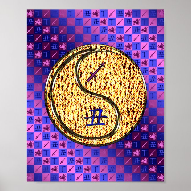 Sagittarius & Fire Ox Poster (Framsidan)