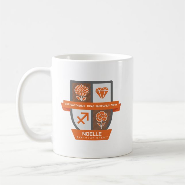 Sagittarius Födelsedagsvapen™ för 22-30 November M Kaffemugg (Vänster)
