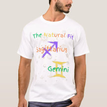 Sagittarius Gemini para Zodiac T-Shirt