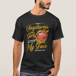 Sagittarius Girl om munnen inte säger det min Ansi T Shirt