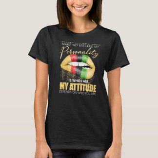 Sagittarius Girl Womens Smälter Läppar Black Zodia T Shirt