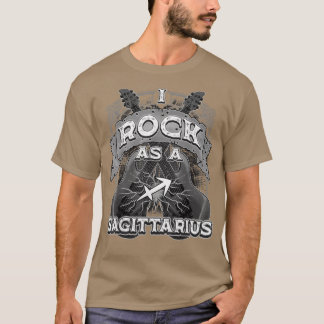 Sagittarius Guitar I Rock As A Sagittarius Zodiac  T Shirt