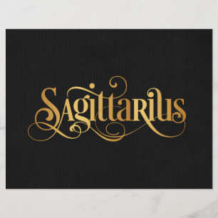 Sagittarius Guld Black Reklamblad