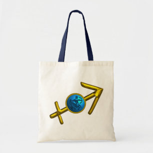SAGITTARIUS,GULD BLUE ZODIAC BIRTHDAY SIGN TYGKASSE