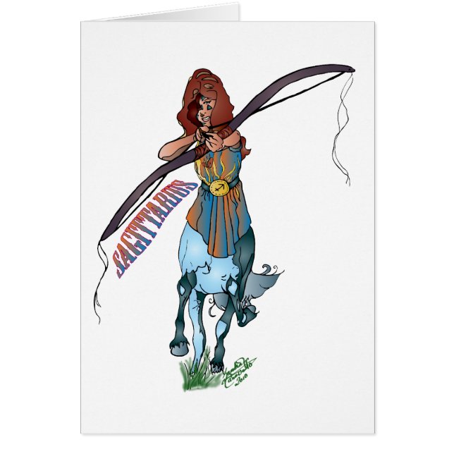 Sagittarius Hälsningskort (Framsidan)