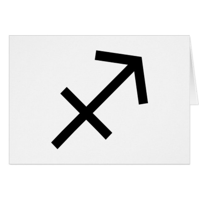 Sagittarius Hälsningskort (Framsidan Horizontal)