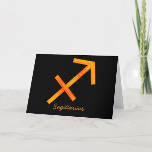 Sagittarius-hälsningskort - tomt kort