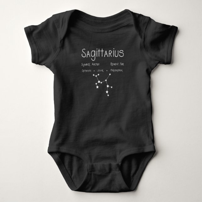 Sagittarius Horoscope Astrology Stjärntecken Birth T Shirt (Framsida)